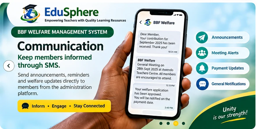 BBF Welfare Management System — Communication